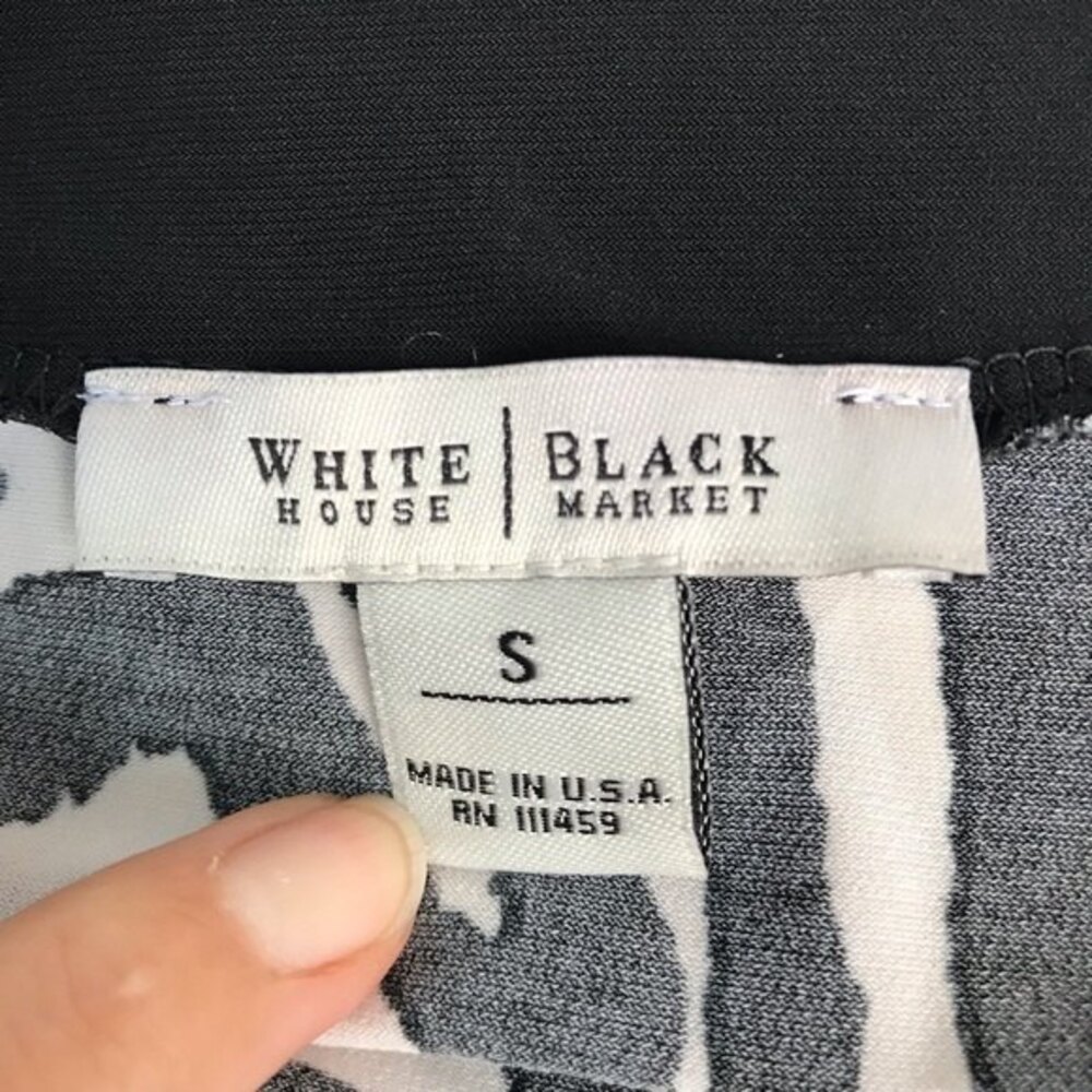 White House Black Market Zebra Striped Halter Top Size S - Picture 3 of 4